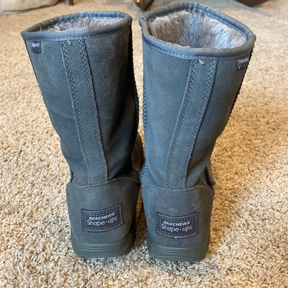 Skechers XF Bollard Wedge Shape-ups Leather Boot - Picture 4 of 16